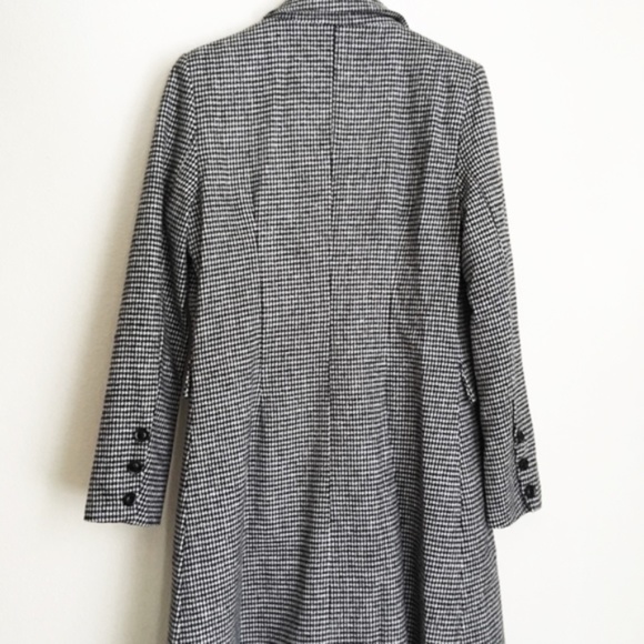 NWT houndstooth double breast trench jacket - Picture 8 of 8